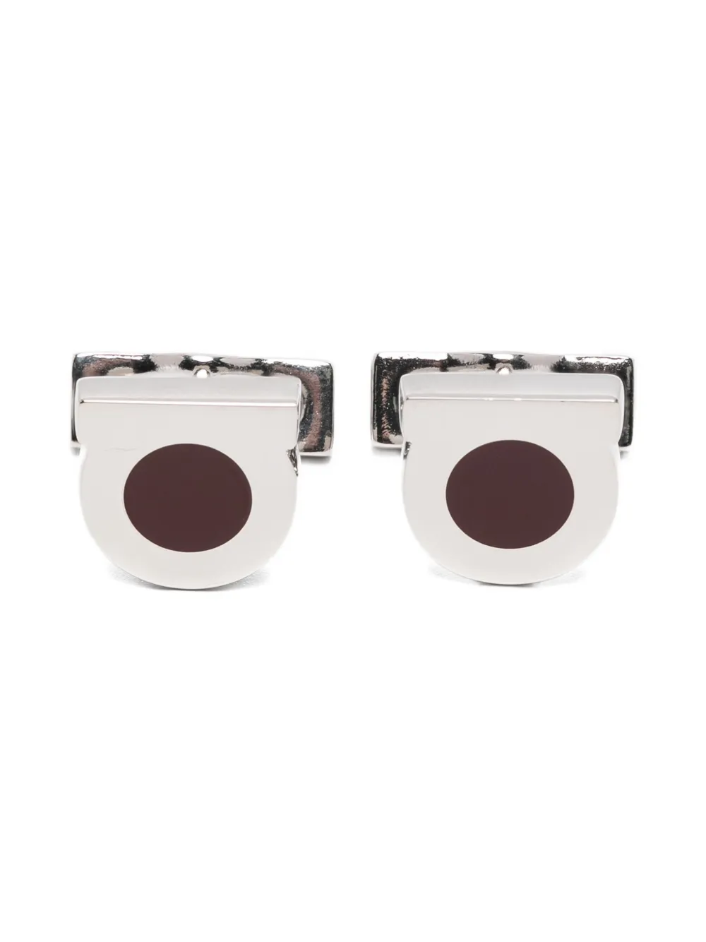 Ferragamo logo cufflinks - Argento