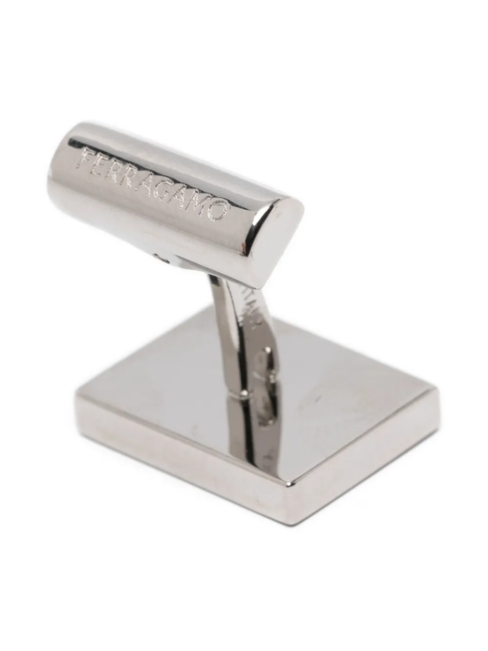 Ferragamo square pattern cufflinks - Zilver