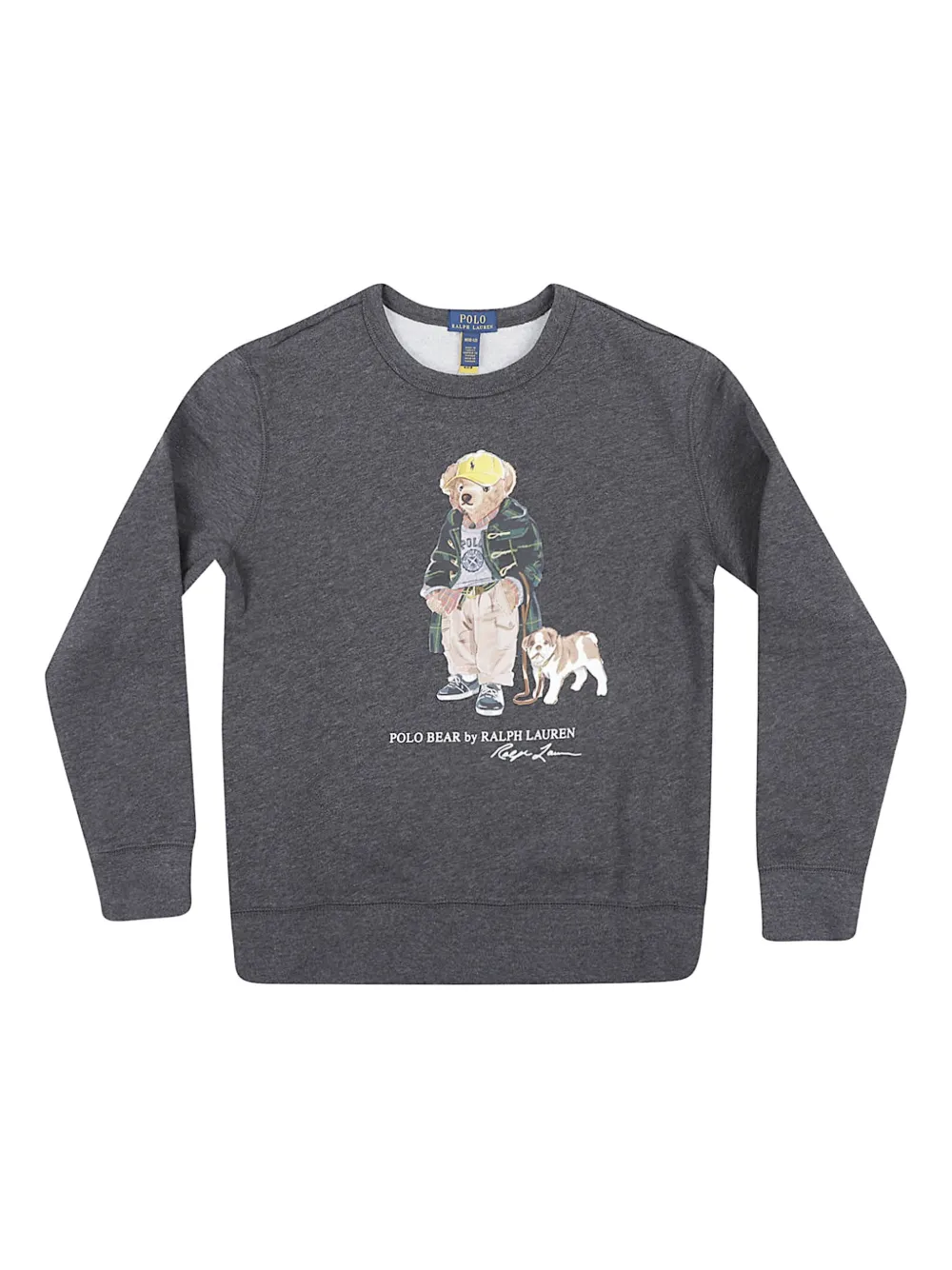 POLO RALPH LAUREN KIDS Sweater met teddybeerprint Grijs