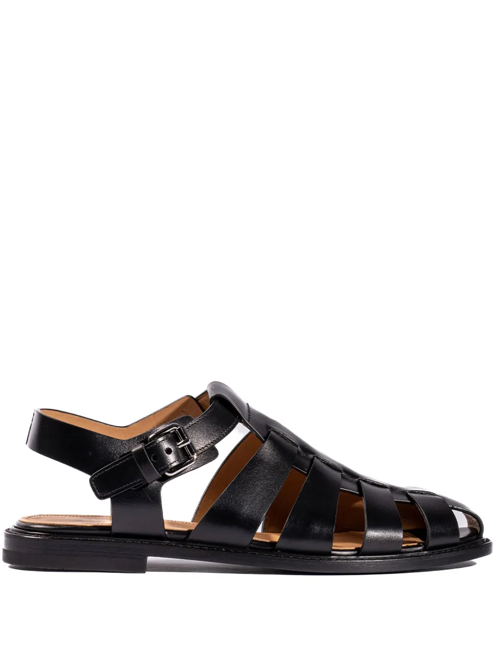 Church's Fisherman sandalen met gesp Zwart