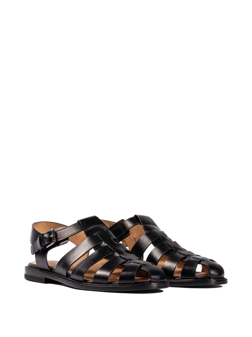 Church's Fisherman buckle sandals - Zwart