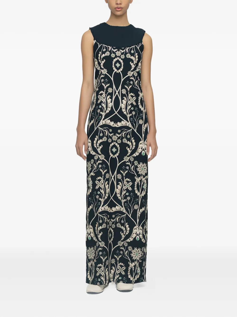 Agua By Agua Bendita Espinela Gema Maxi Dress In Black