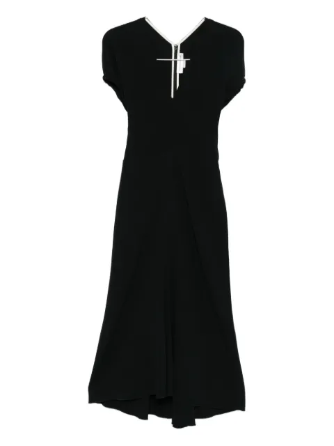 Victoria Beckham Edith v-neck midi dress
