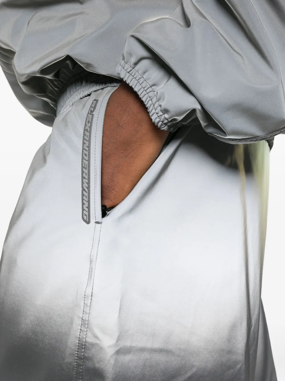 Alexander Wang Reflective Track Pants In Gray