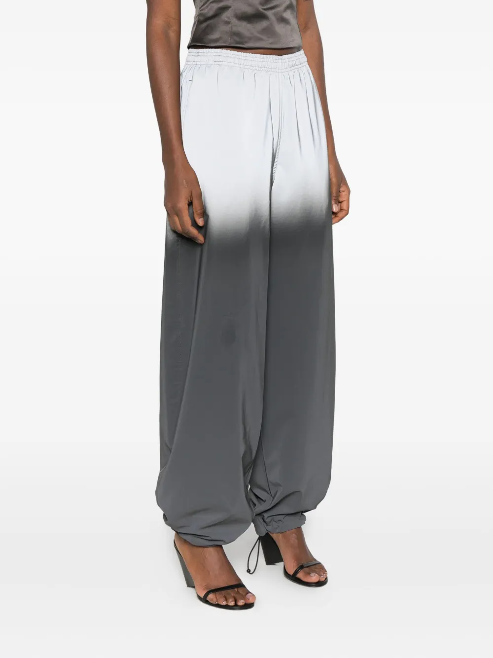 Alexander Wang Reflective Track Pants In Gray