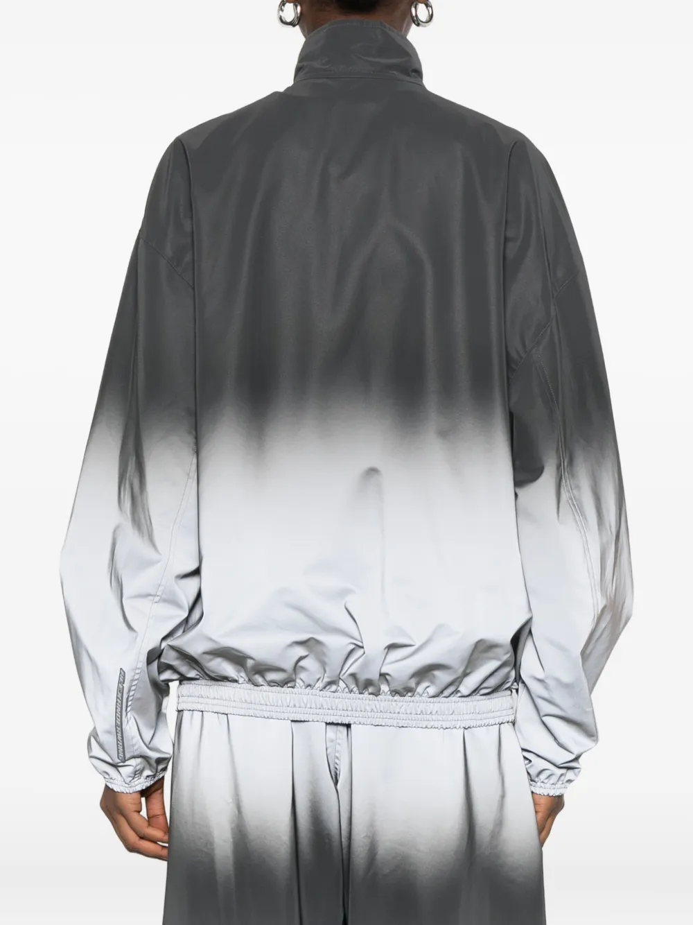 Alexander Wang Reflective Track Jacket In Black