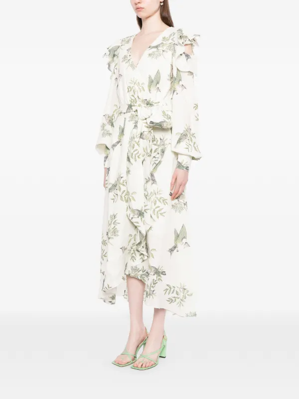 maeve midi dress Maeve Pleated Midi Dress: Floral Midi Dress, Sundress, Plisse Dress, Blue Midi, Green Midi, Summer Dress