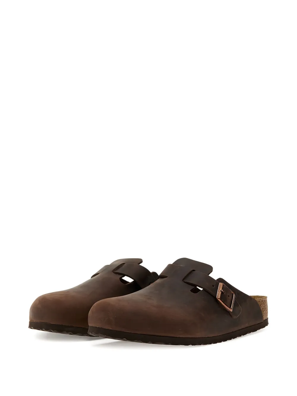 Birkenstock Boston leather mules - Bruin