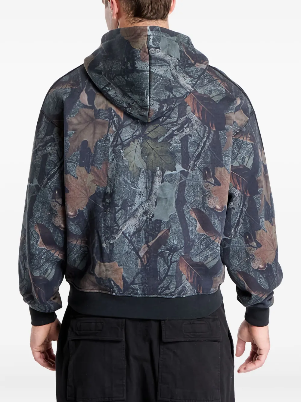 adidas Camo jack met capuchon Zwart