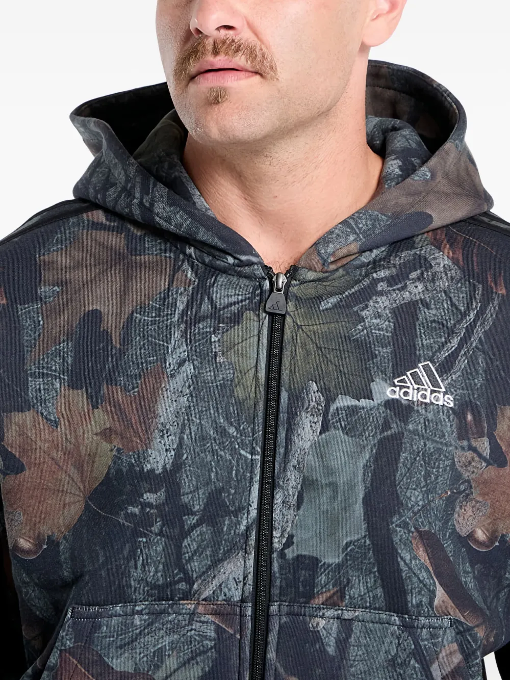 adidas Camo jack met capuchon Zwart