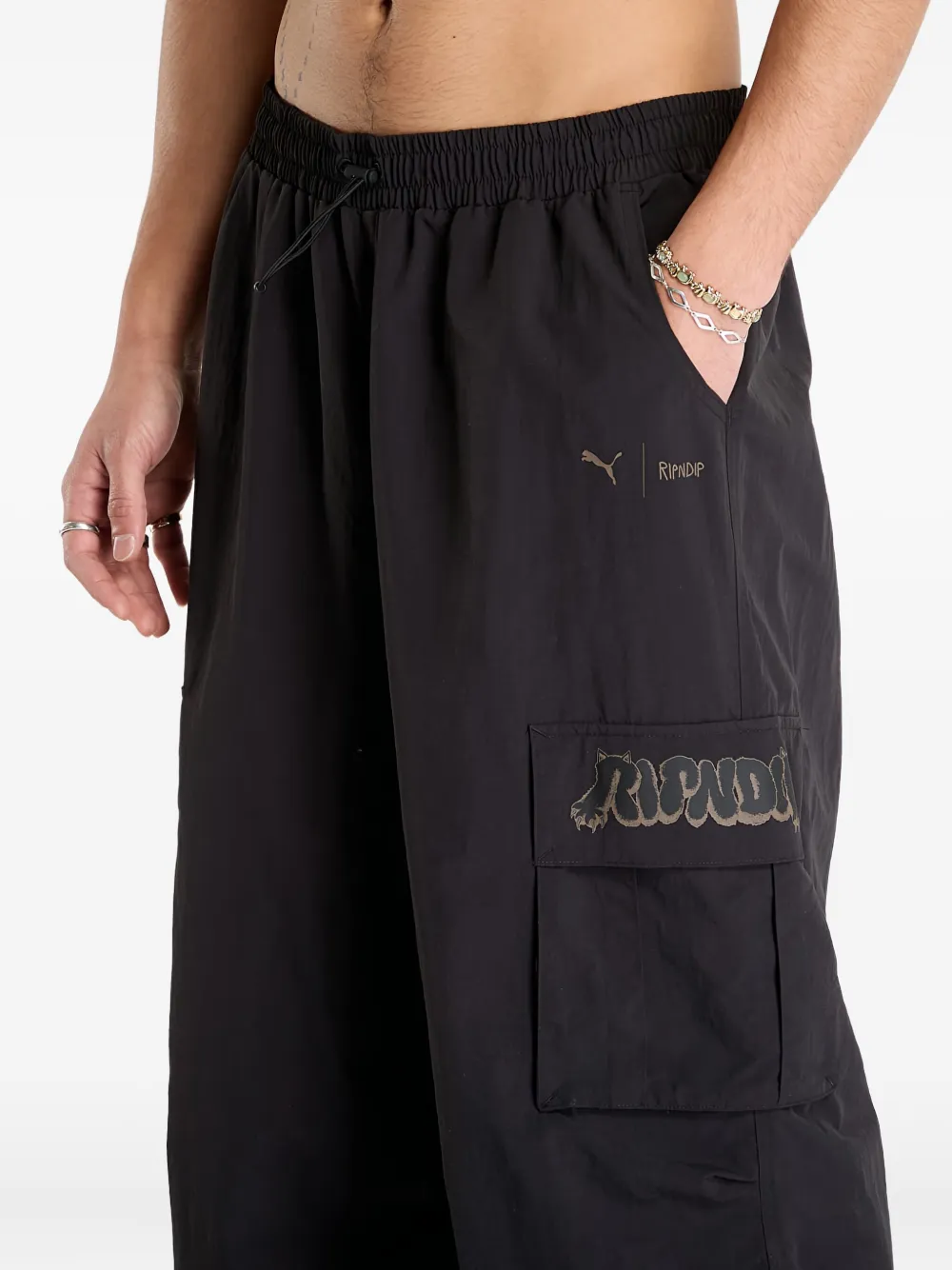 PUMA x RIPNDIP Extreme cargo broek Zwart