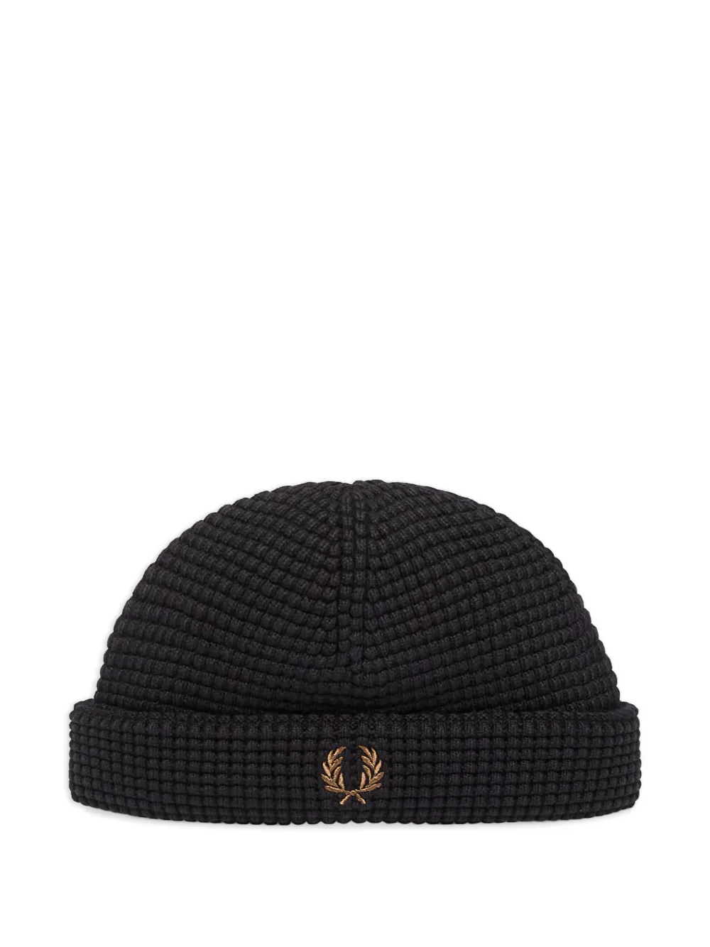 Fred Perry gorro de tejido gofrado | negro | Image 1