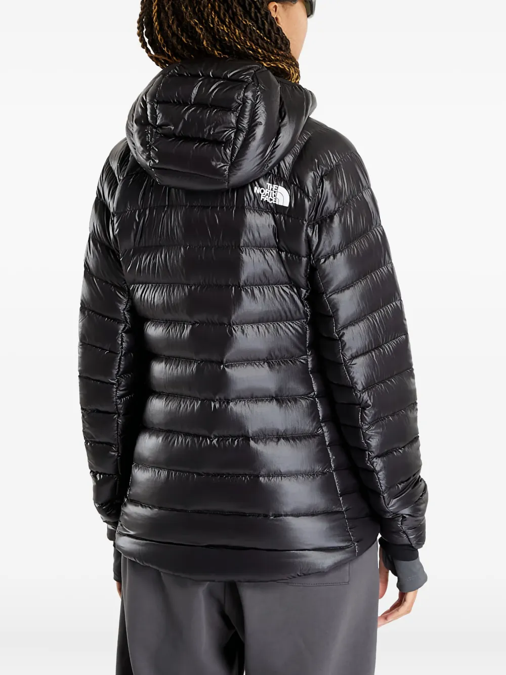 The North Face Summit Series Breithorn Hooded Puffer Jacket In Black