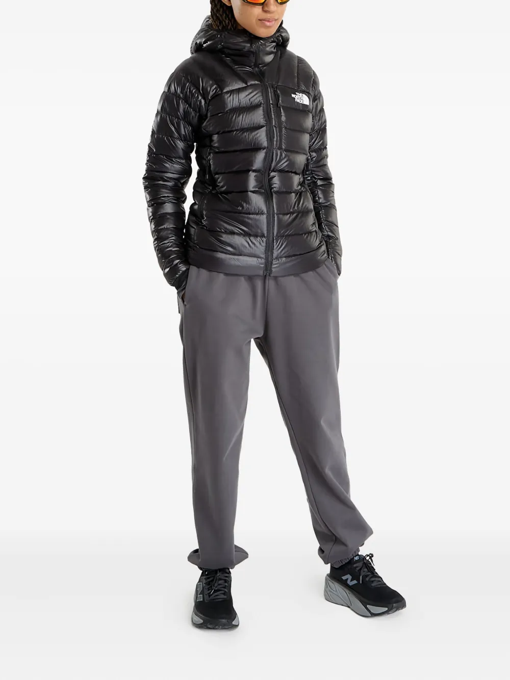 The North Face Summit Series Breithorn Hooded Puffer Jacket In Black