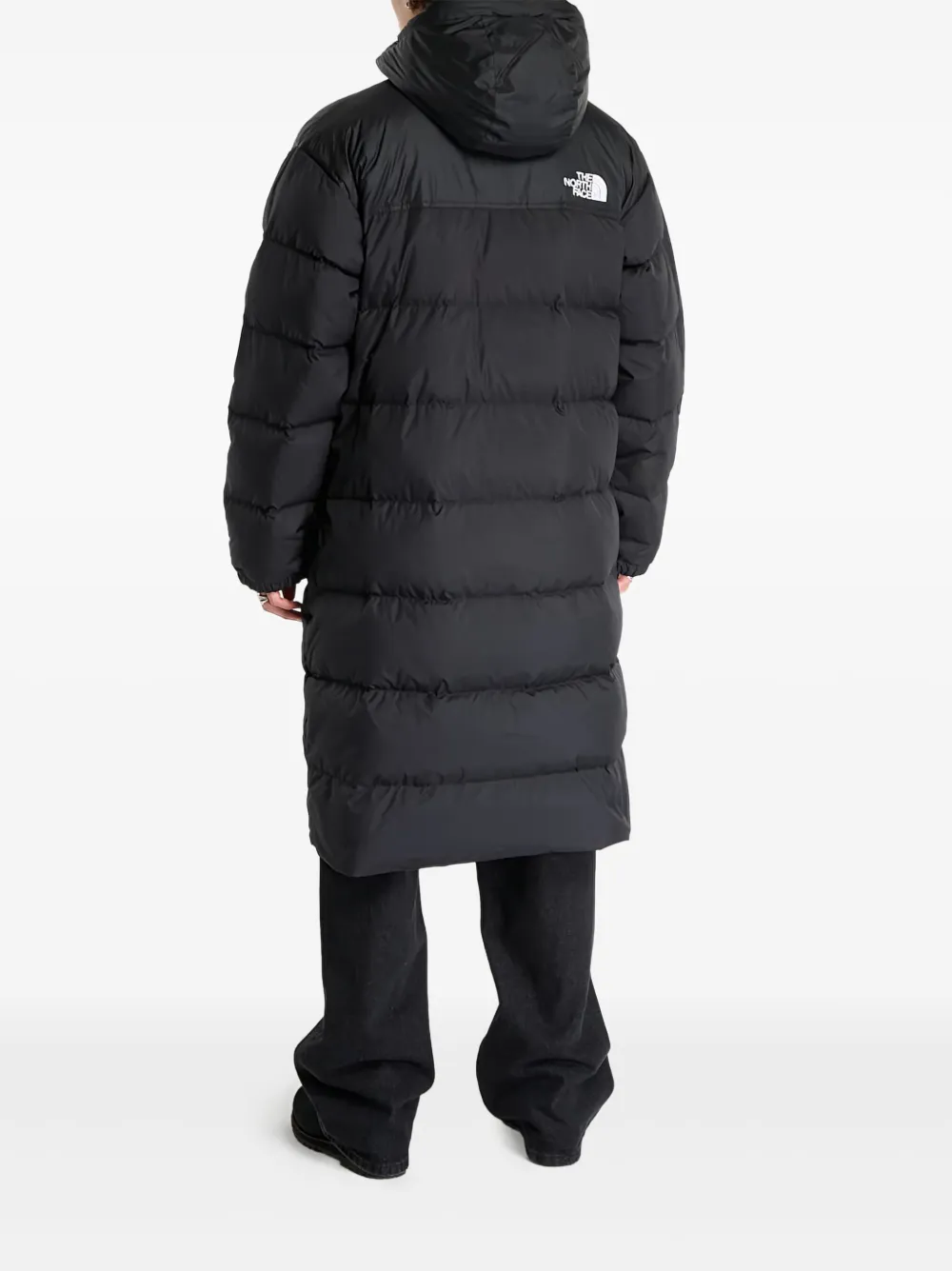 The North Face Nuptse parka met capuchon Zwart