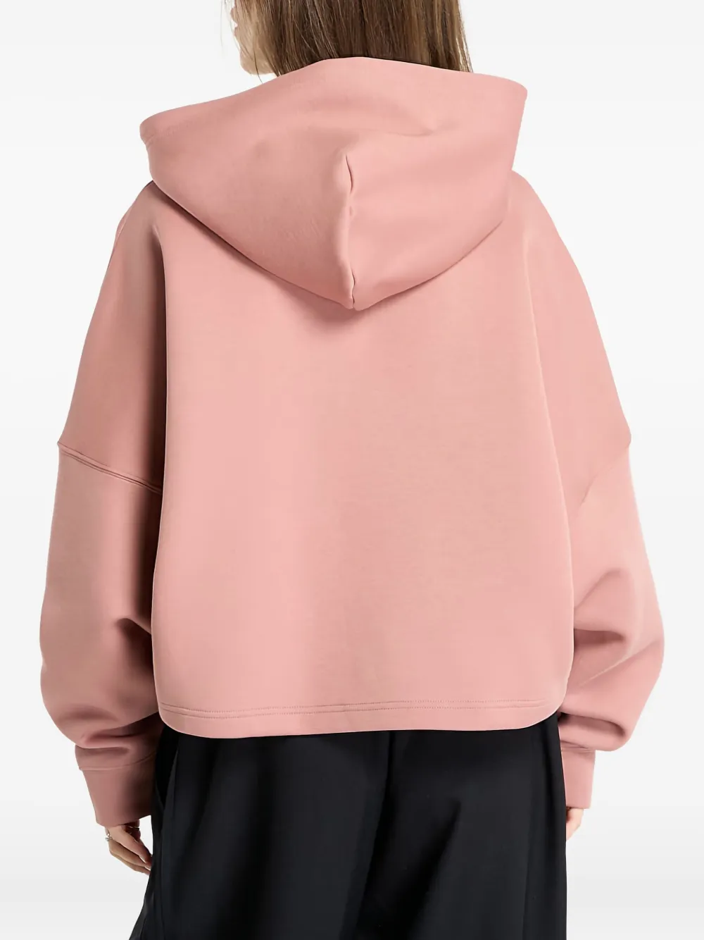 adidas Geplooide gestreepte hoodie Roze