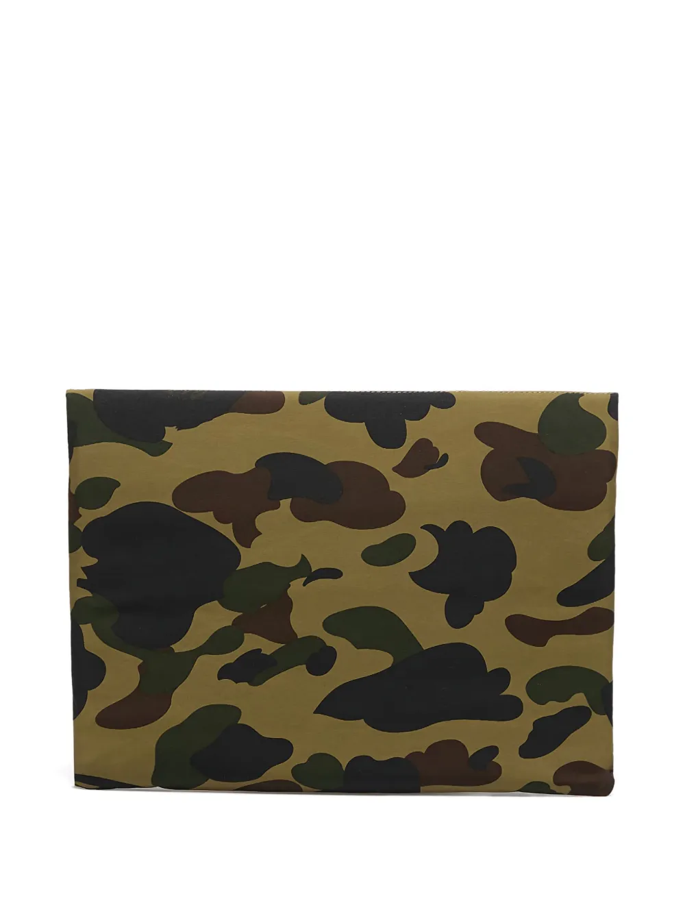 A Bathing Ape Camo Appliqué Pc Case In Green