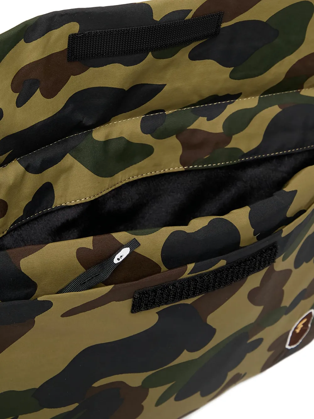 A Bathing Ape Camo Appliqué Pc Case In Green