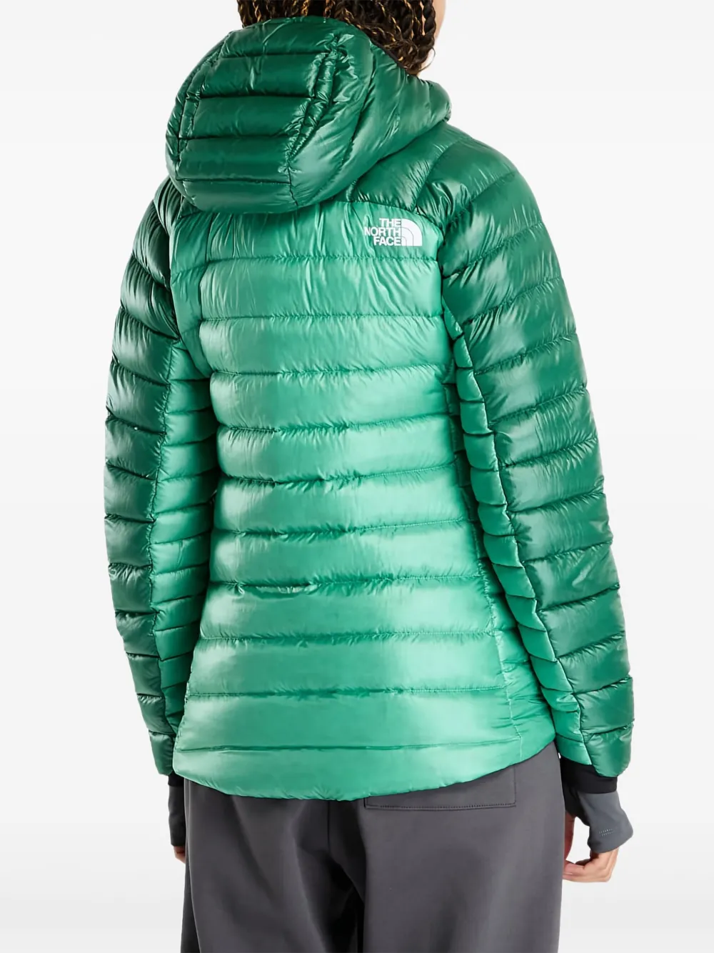 The North Face Hooded Summit Breithorn Down Jacket In Green