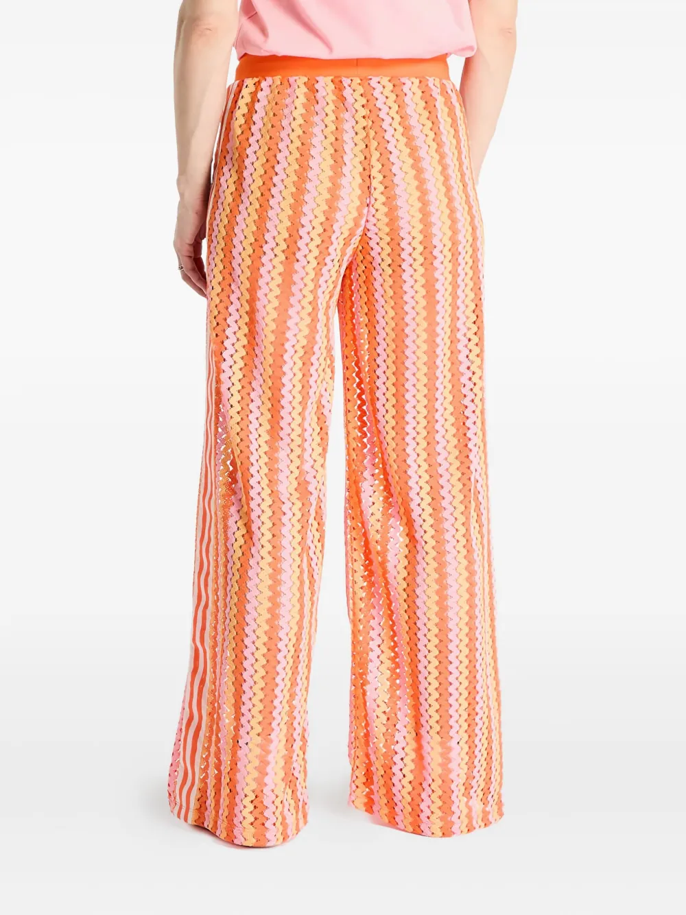 adidas Gestreepte Firebird trainingsbroek Oranje