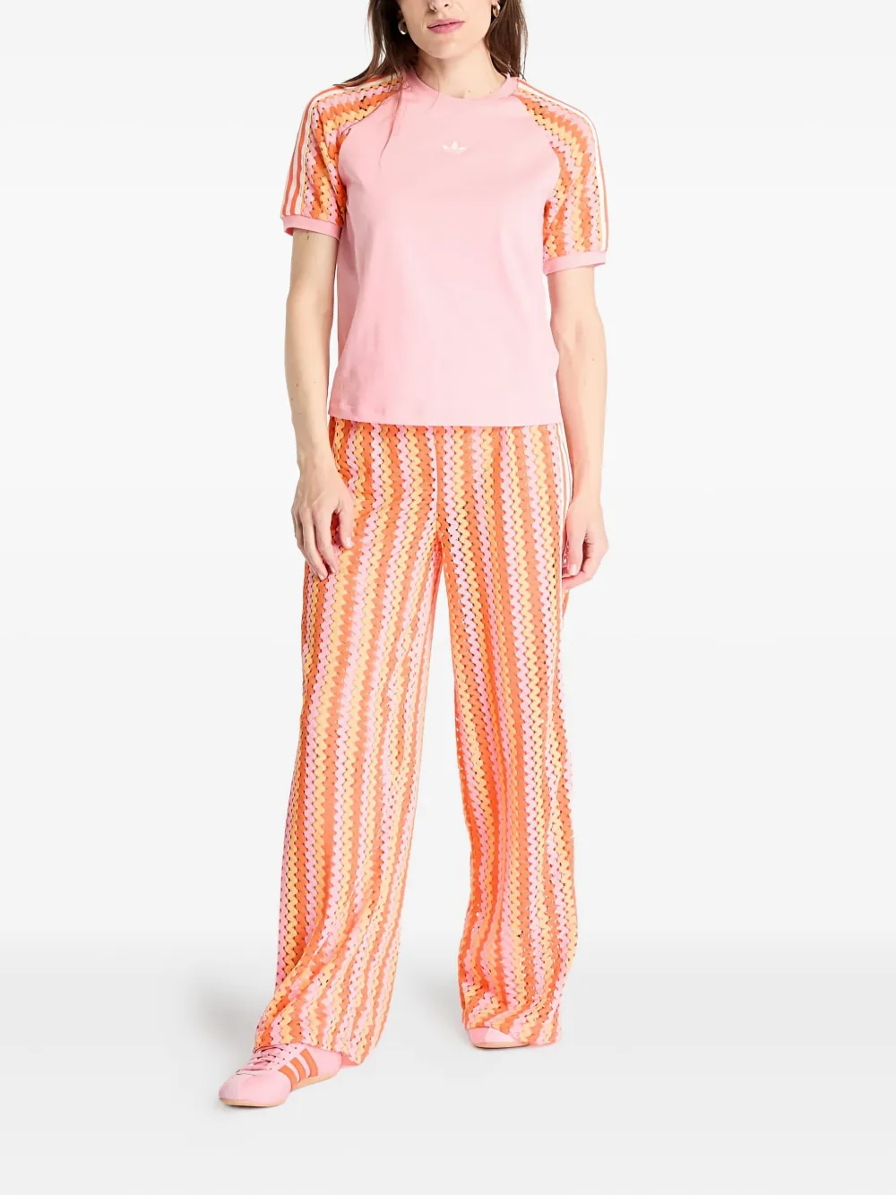 adidas striped firebird track trousers | Sweatpants | Image 2