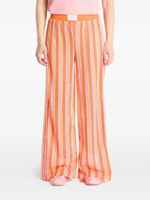 adidas striped firebird track trousers