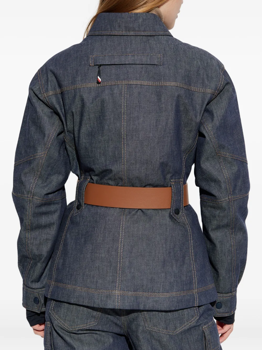 Moncler Grenoble Denim jack Blauw