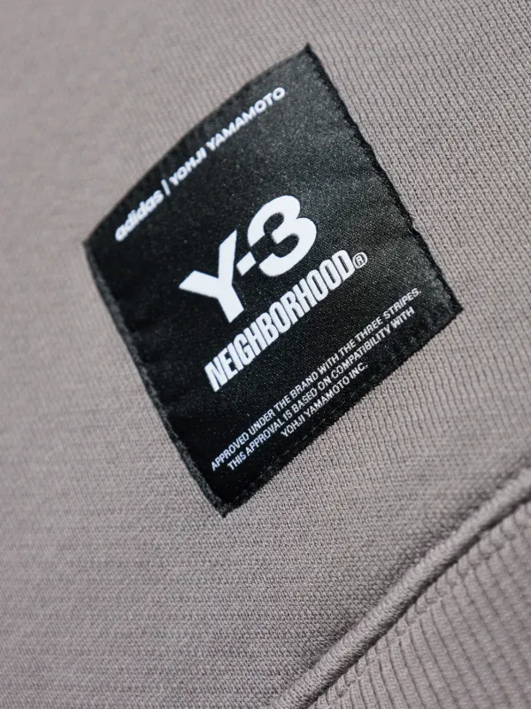 Y-3 x Neighborhood graphic-print Hoodie | Grey | FARFETCH ID