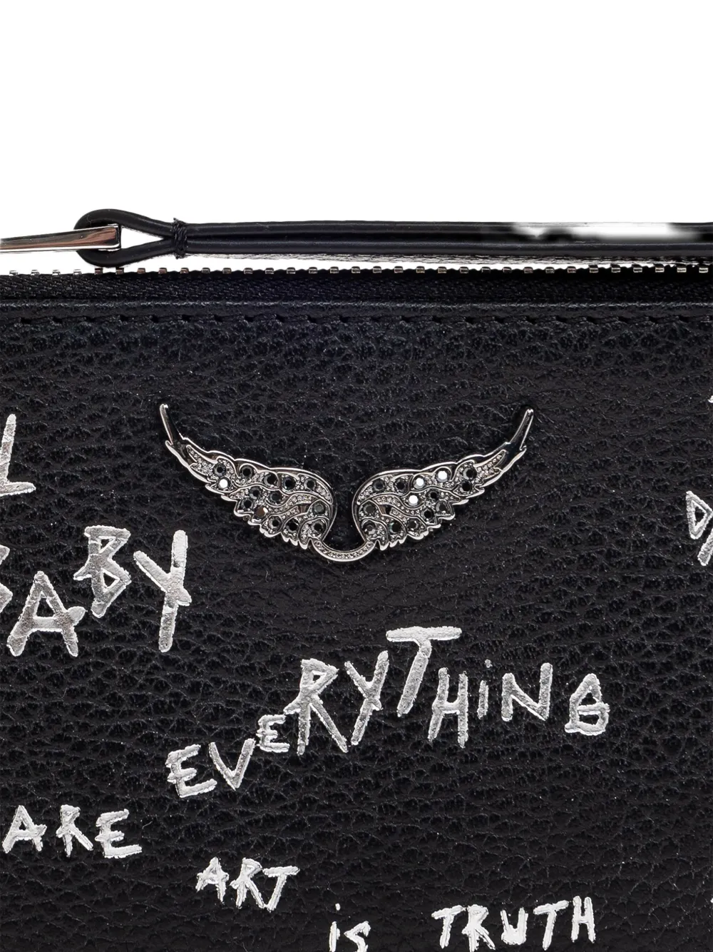 Zadig&Voltaire Leren portemonnee Zwart