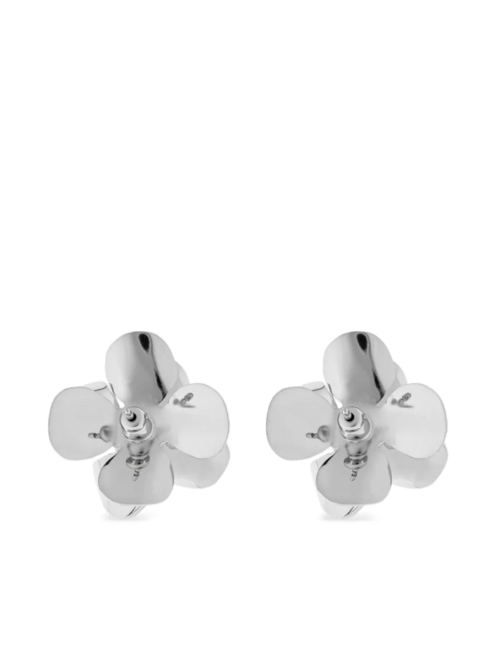 floral-motif earrings