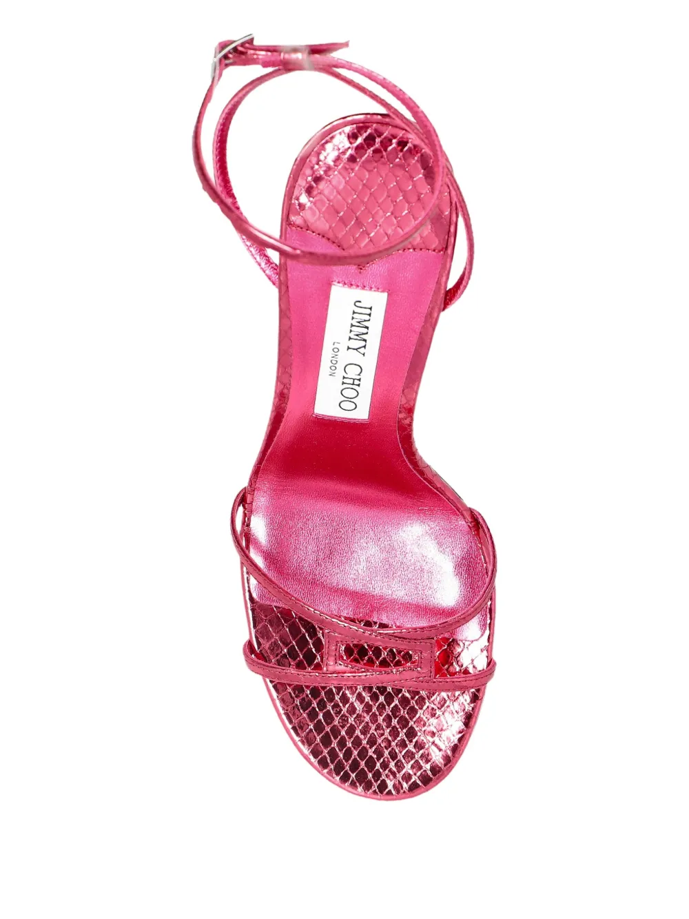 Jimmy Choo Leo 100 Satin Sandals In Pink