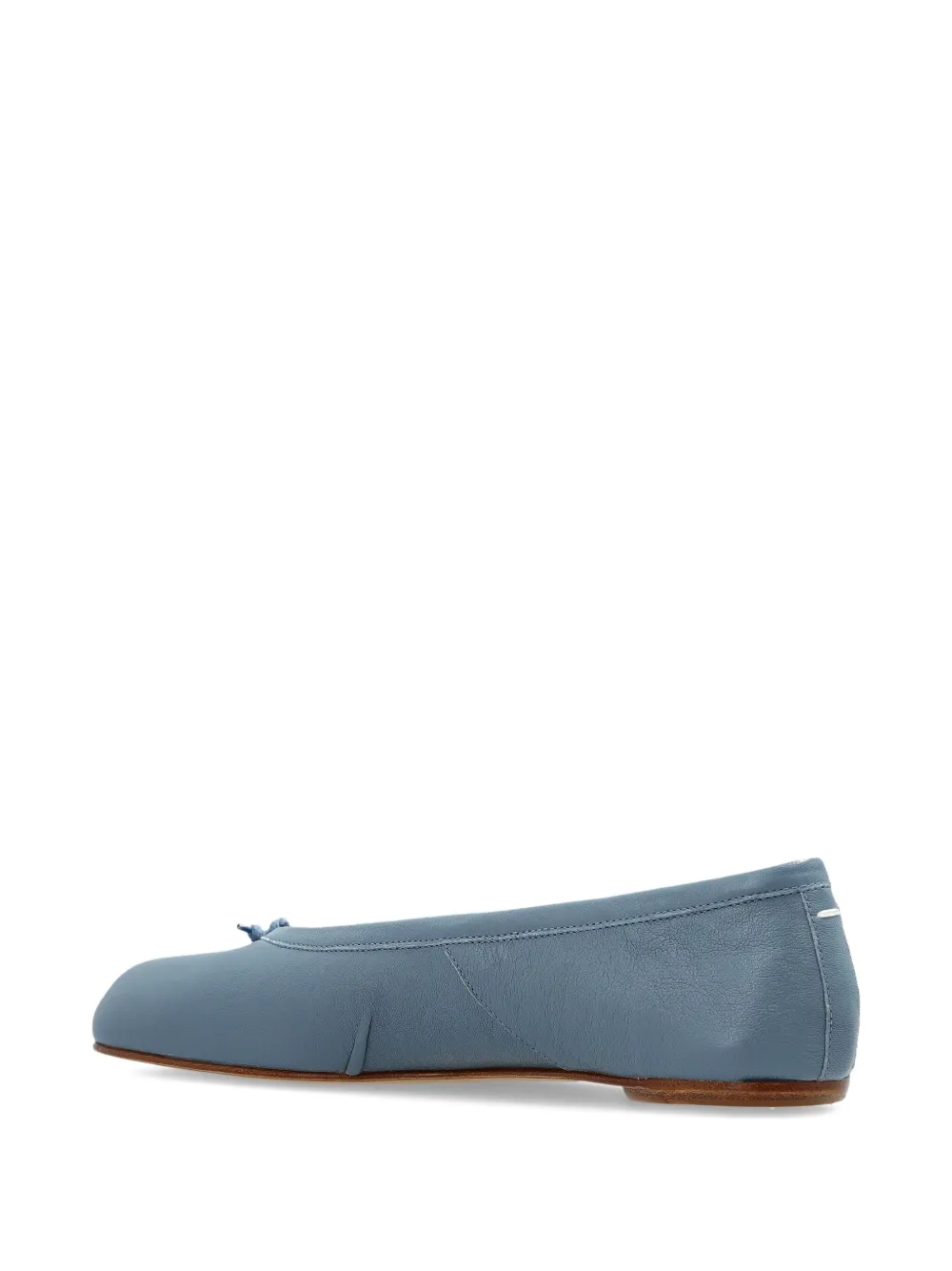 Maison Margiela Tabi Knot-detail Ballet Flats In Blue