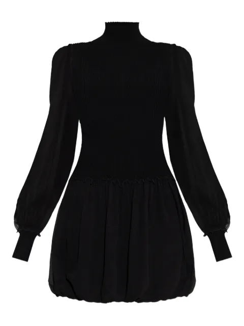 FRAME sheer-sleeve mini dress