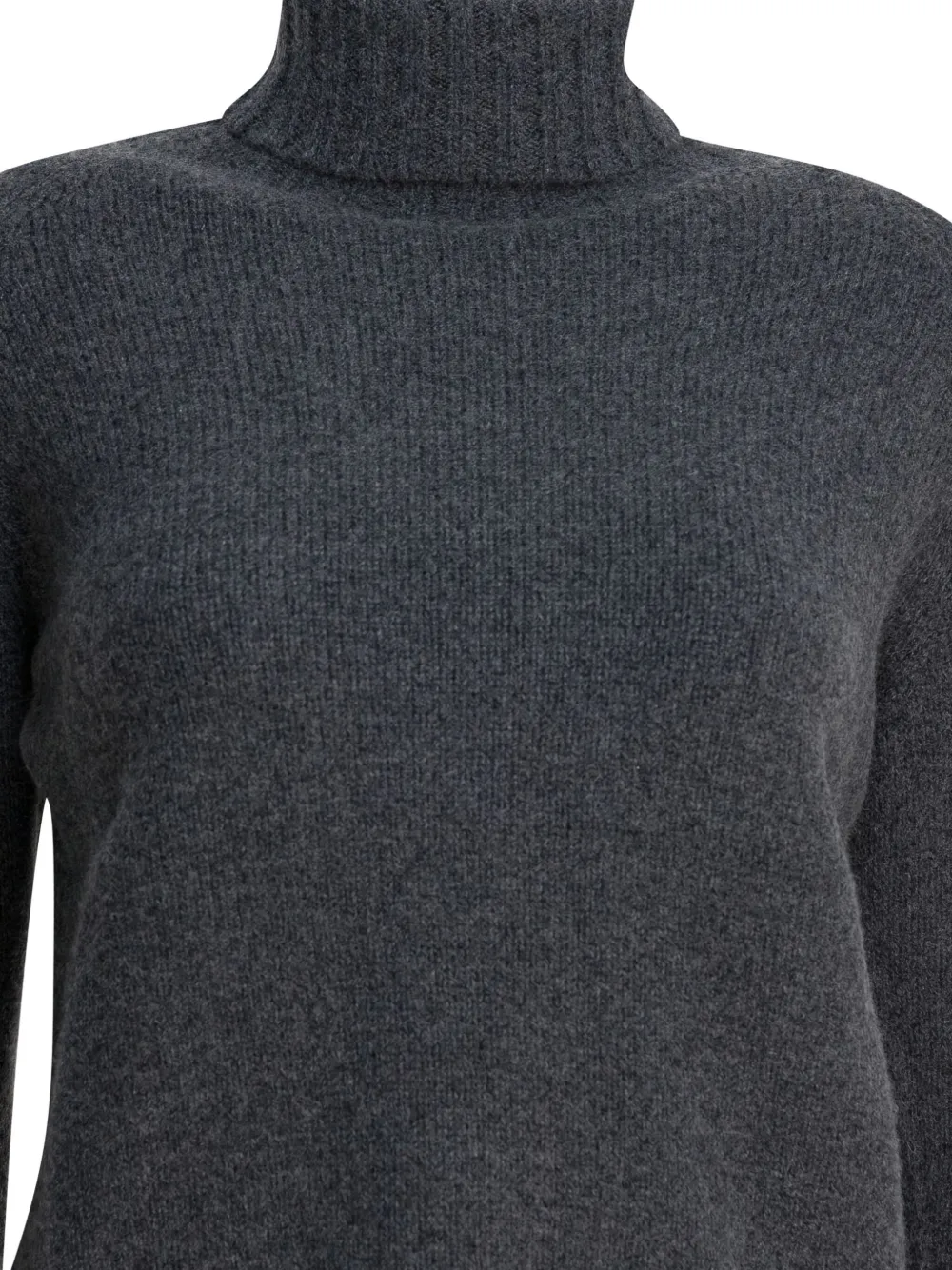 Drumohr Roll-neck Long-sleeve Knitwear In Gray