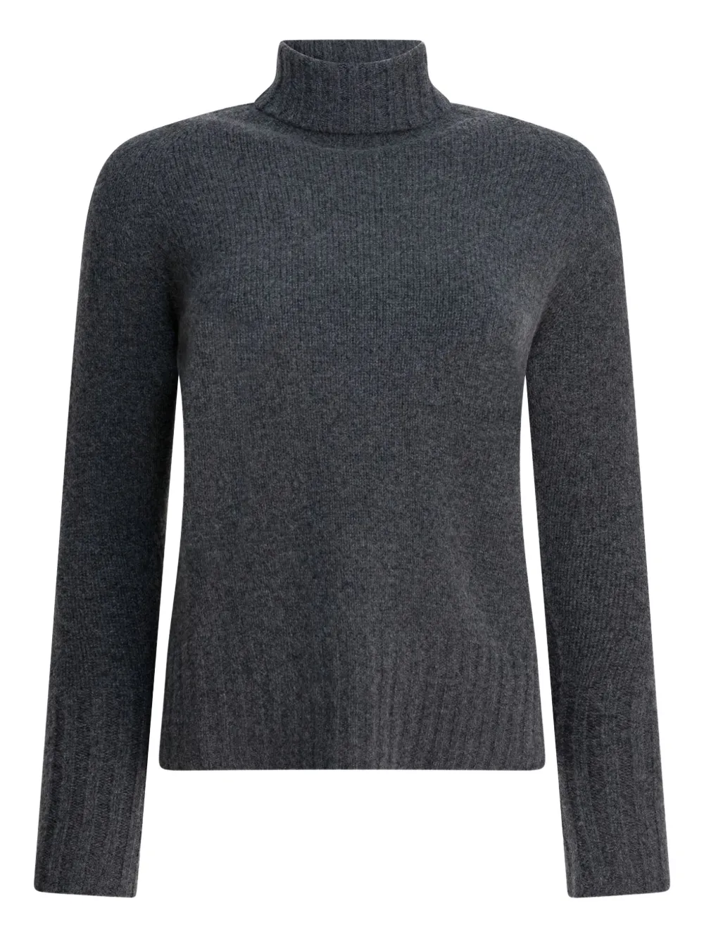 Drumohr Roll-neck Long-sleeve Knitwear In Gray
