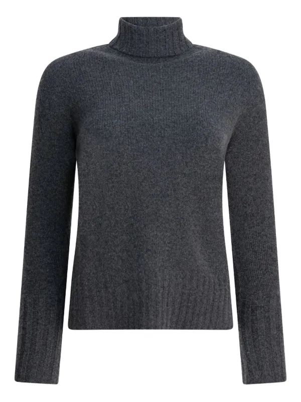 Drumohr Roll-neck Long-sleeve Knitwear in Grey