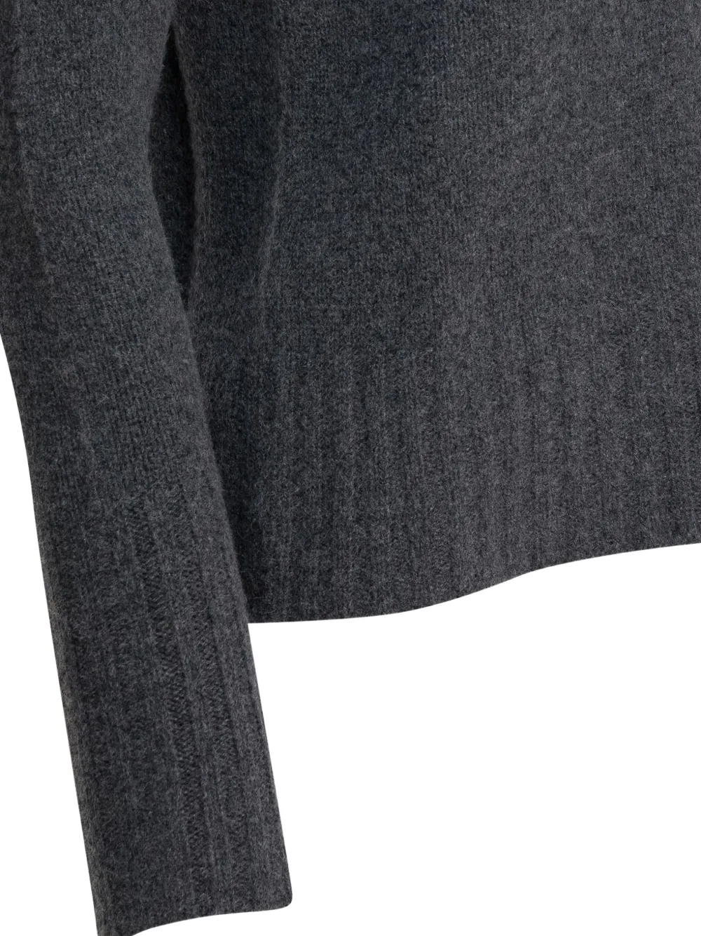 Drumohr Roll-neck Long-sleeve Knitwear In Gray