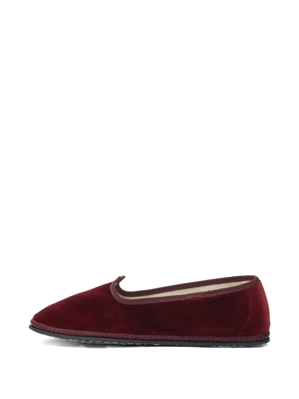 Vibi Venezia Bordeaux slippers met textuur Rood