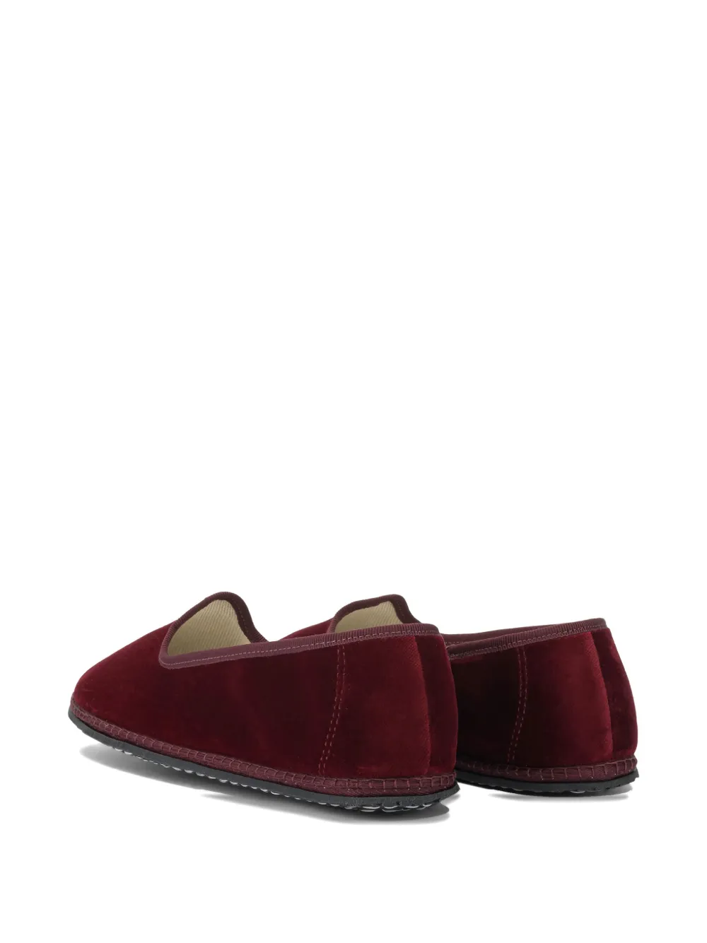 Vibi Venezia Bordeaux slippers met textuur Rood