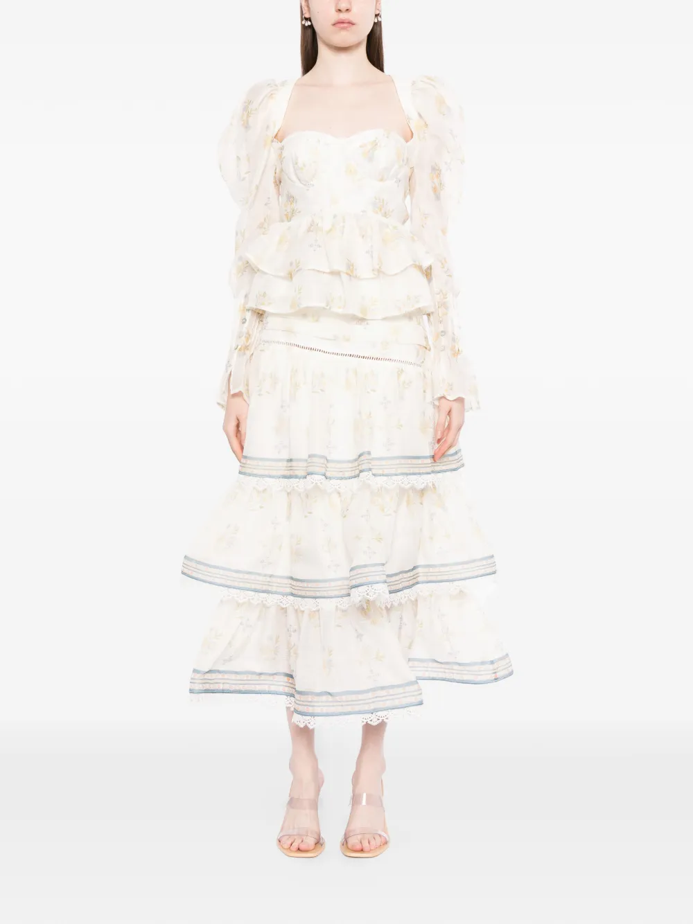  We Are Kindred Blusa A Fiori - Bianco 