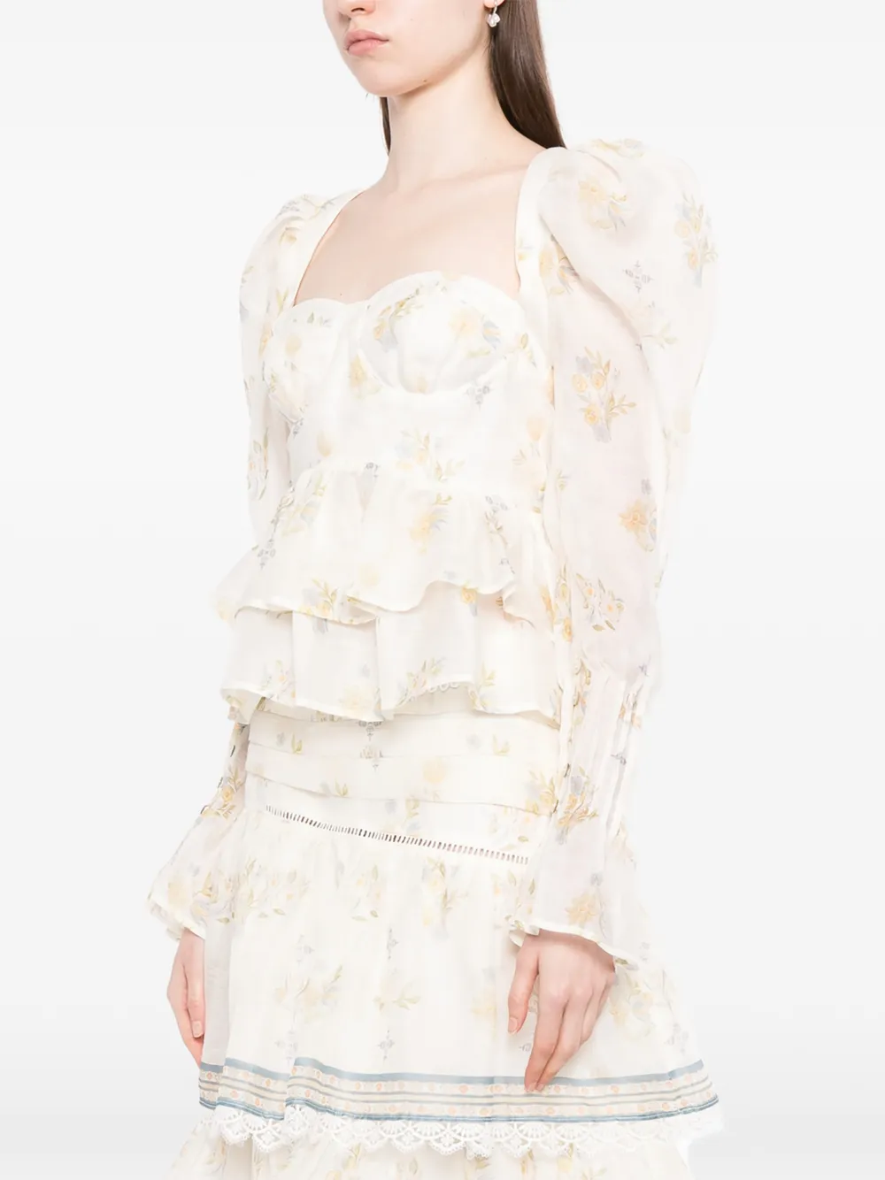  We Are Kindred Blusa A Fiori - Bianco 