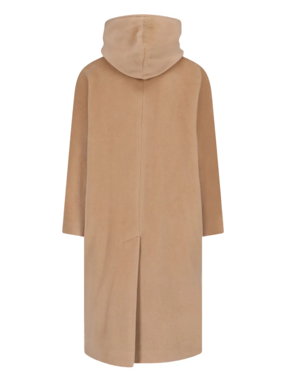 Tagliatore Daisy Hooded Double-breasted Coat In Brown