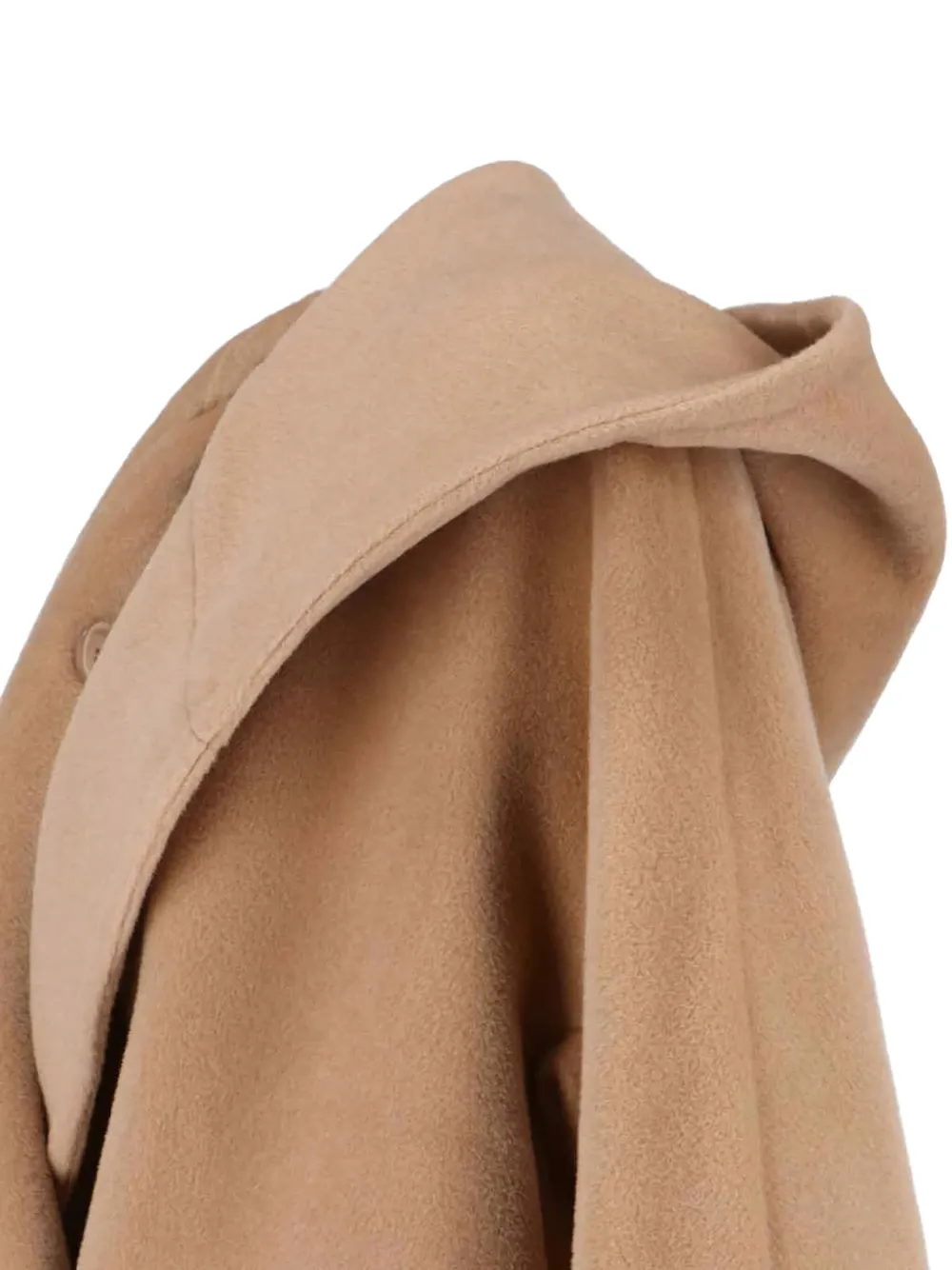 Tagliatore Daisy jas met capuchon en dubbele rij knopen Bruin