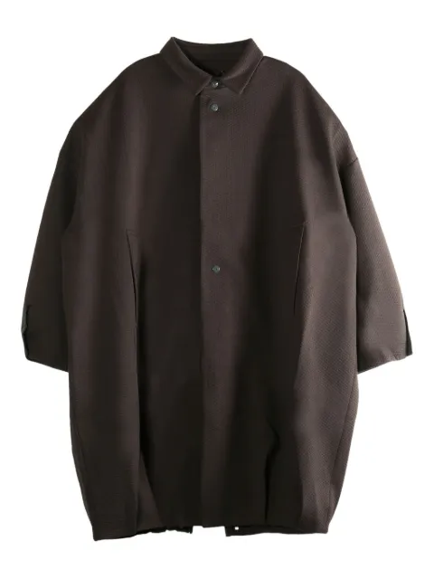 Omar Afridi button textured coat