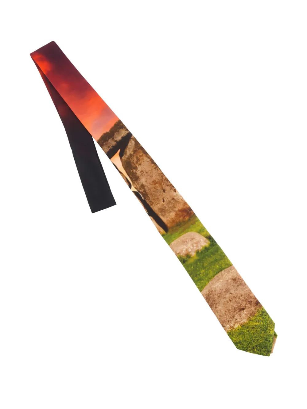 JORDANLUCA printed tie | Brown | Image 1