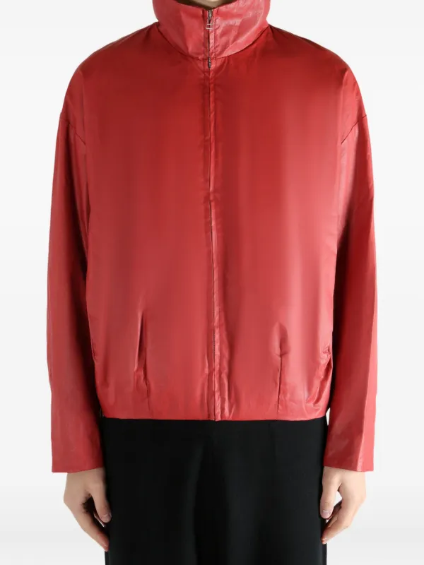 Omar Afridi ハイネック ジップアップ ジャケット | レッド | FARFETCH JP