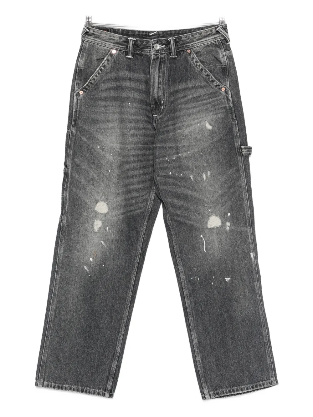 EVISU carpenter-style denim trousers - Grigio
