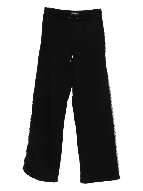Benjamin Benmoyal lace-trim track pants