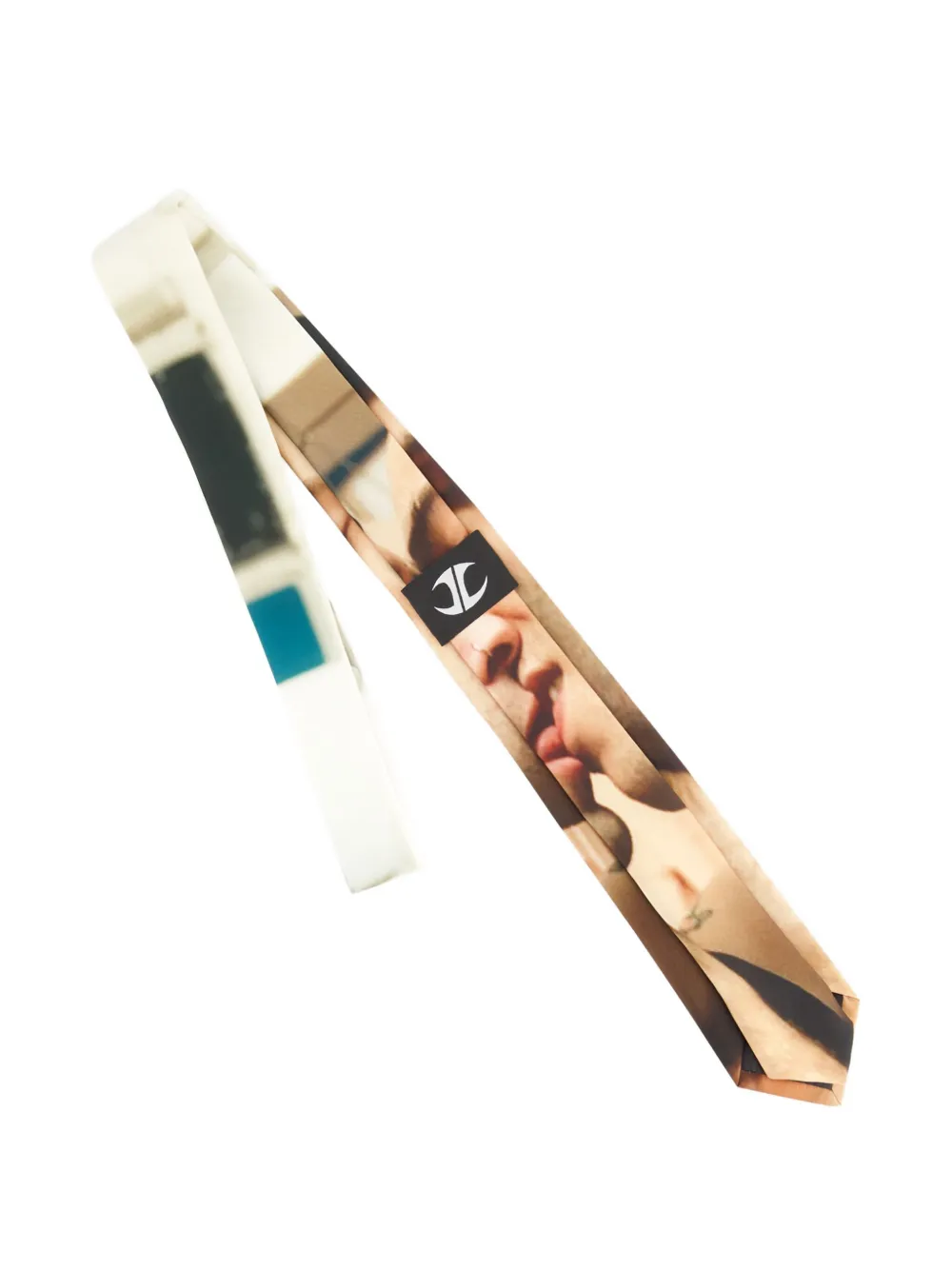 JORDANLUCA graphic-print tie - Beige