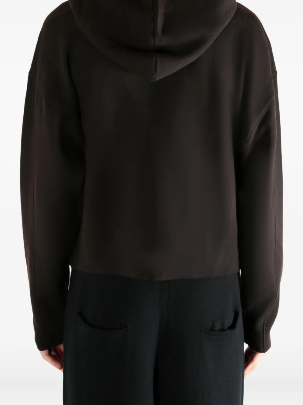 Omar Afridi zip-up Wool Hoodie | Brown | FARFETCH